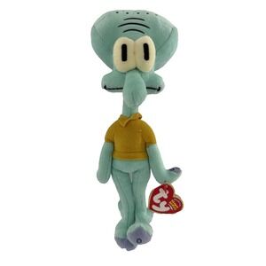 Ty Beanie Baby Squidward Tentacles SpongeBob 9.5" New w Tags